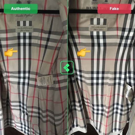 burberry vs burberrys fake real|identify Burberry raincoat.